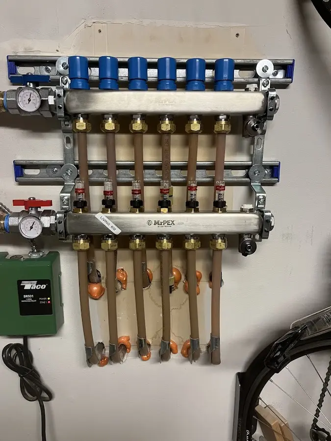 Plumber performing Gas Leak Detection at a residential property in Birch Bay